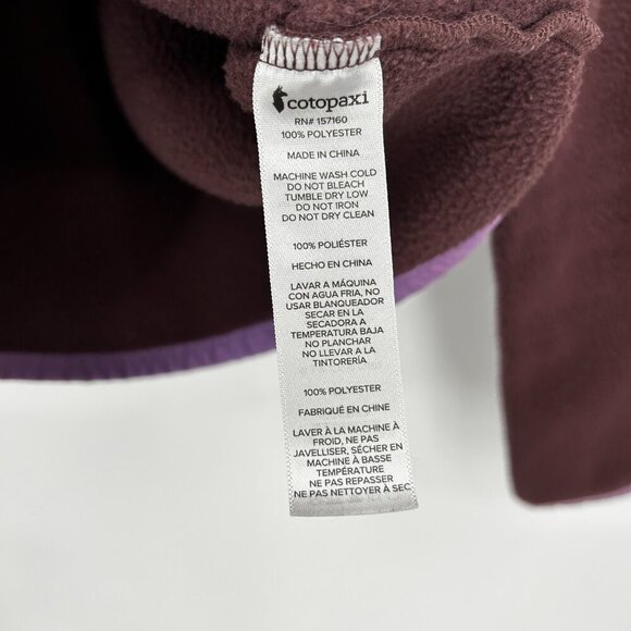 COTOPAXI Women's Purple Blue Red Teca Fleece Pullover Sweater Sweatshirt Size XS - Picture 7 of 8